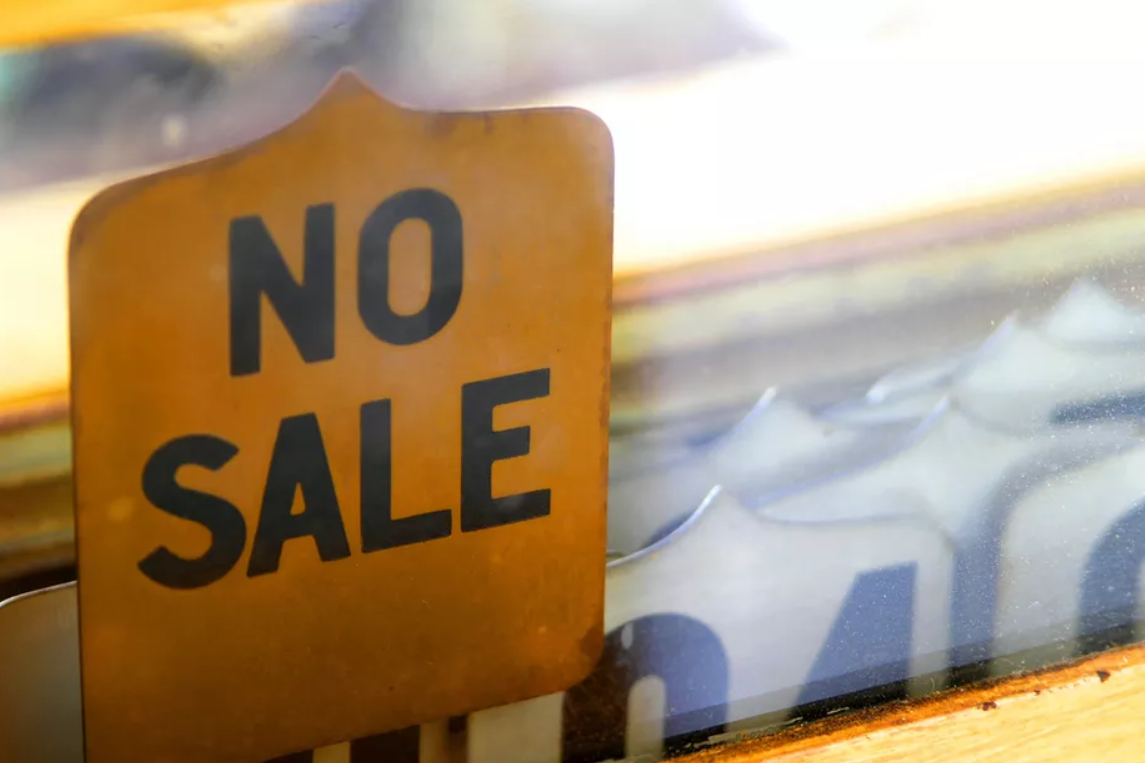 Niets te koop op dit ogenblik